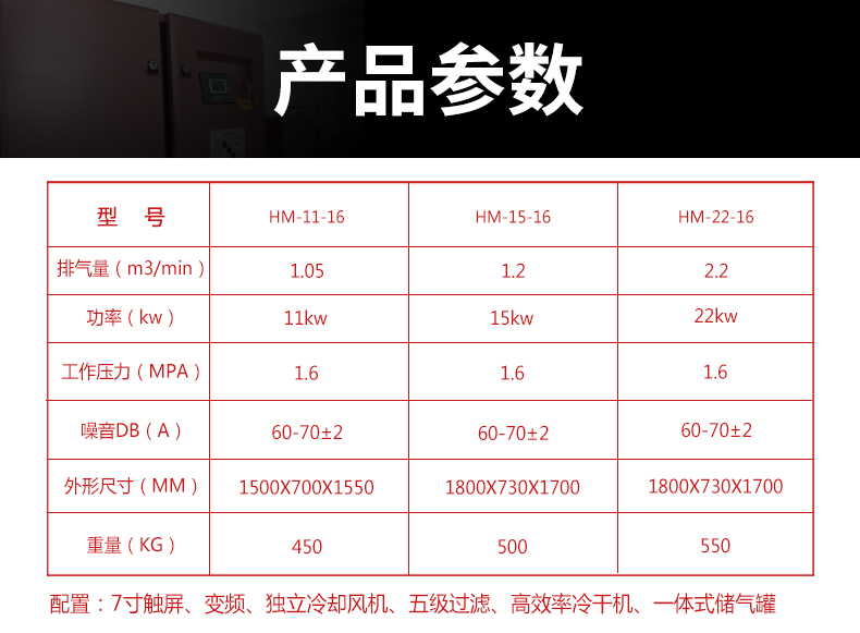 22KW16公斤激光切割空壓機(圖3)